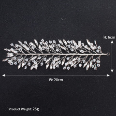 wholesale Wedding accessories pearl crystal leaf bridal Hairbands hair combs