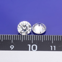 India raw 7mm DEF white color vvs loose rough moissanite pendant diamonds