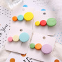 Korean alloy hair pin bulk round barrettes kids hair clips accessories