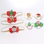 New accessories christmas tree santa claus moose  kid headwear small elastic hair band
