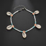 Boha jewelry beach jewelry ankle bracelet white shell bare foot jewelry anklets for women Boha jewelry beach jewelry ankle bracelet white shell bare foot jewelry anklets for women