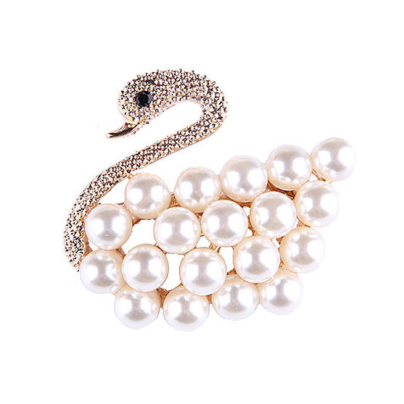 Latest Fashion Flower Rhinestone Women, Girl Crystal Custom Pearl Brooches