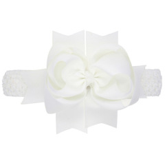 2019 Winter design Christmas big bow knot baby girl's hair band for kids hair accessories