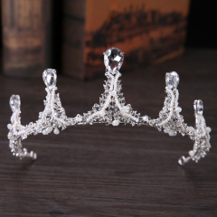 2019 Fashion women girls show party baroque crystal wedding accessories princess crown tiara