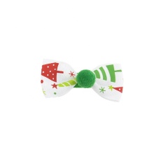 Christmas decoration diy children's red bow hair fans mini clip baby hair claw clips