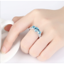 Fashion jewelry accessories silver wholesale female engagement wedding rings
