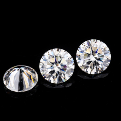 India raw 7mm DEF white color vvs loose rough moissanite pendant diamonds