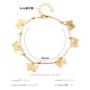 2020 New style beach foot jewelry hollow butterfly pendant anklets for women