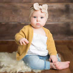2020 Cozy multi colorful bow knot elastic baby hair bands girls hair accessories
