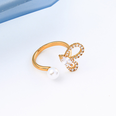 2019 designs ladies girls princess accessories jewelry gold jewelry pearl ring