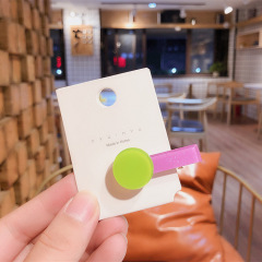 Hot new cute children colorful geometric patterns bb clip lovely kids hair clips
