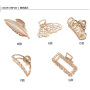 2020 new arrival fashion leaf butterfly crown shape metal hair claw clip