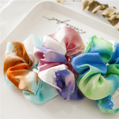 New vintage colorful elastics bandhnu ropes satin hair cord Hair Scrunchies