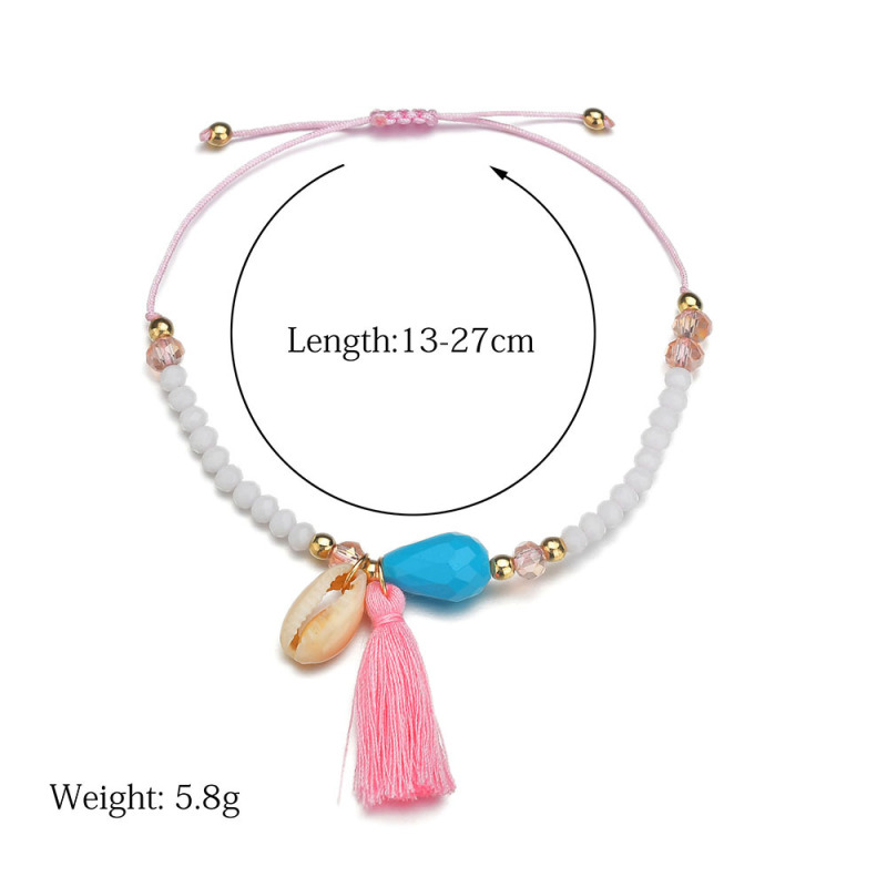 Hot sales Tassel Anklet Colorful Jewelry Summer Beach With Ankle Chain for ladies Hot sales Tassel Anklet Colorful Jewelry Summer Beach With Ankle Chain for ladies