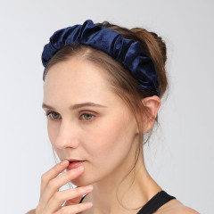 20 colors solid color Velvet hairband Women Hair Accessories Fashion Headwear Wide padded turban headbands