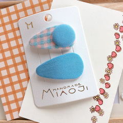 New design 2pcs/set cute mCandy-colored big buttons girls baby hair clips for kids