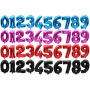 wholesale party supplies gold silver new foil number print latex balloon