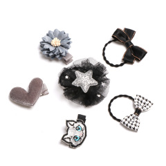 custom 6pcs decorative crown cat pink blue gift kids hair tie bands accessories baby hair clip sets custom 6pcs decorative crown cat pink blue gift kids hair tie bands accessories baby hair clip sets