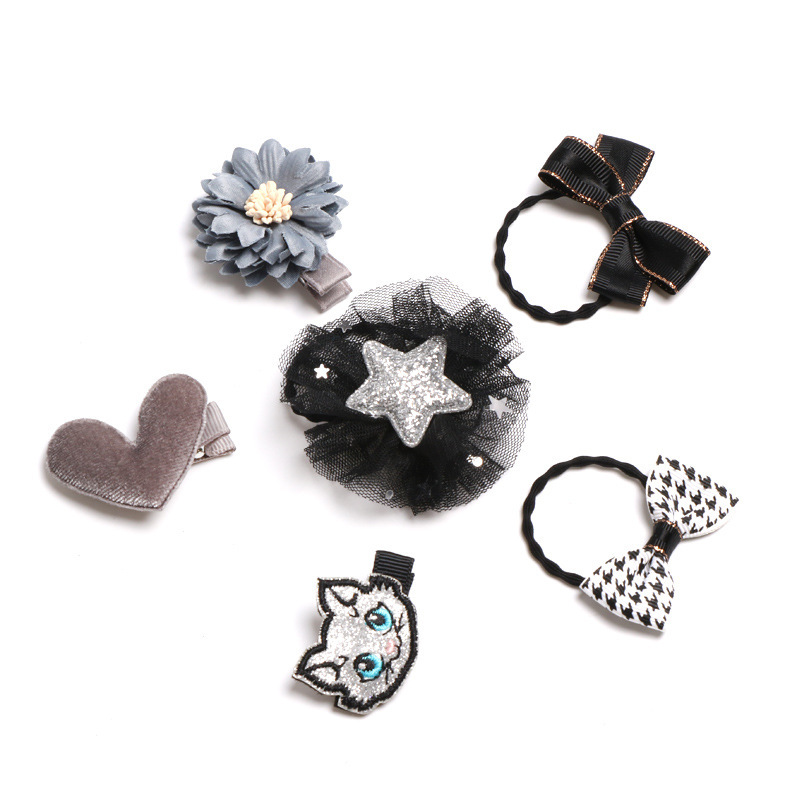 custom 6pcs decorative crown cat pink blue gift kids hair tie bands accessories baby hair clip sets custom 6pcs decorative crown cat pink blue gift kids hair tie bands accessories baby hair clip sets