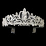 OEM Bride silver women rhinestone crystal wedding round bridal tiaras crown