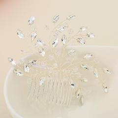 Fashion headdress rhinestone crown garland pearl flower bridal hairbands