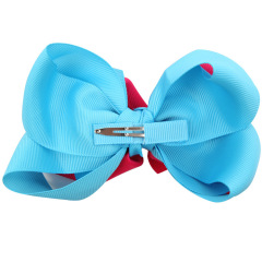 2020 Wholesale angle beauty ribbon baby knot bow hairgrips girls accessories hair clips