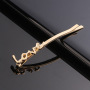 Girls Silver Gold Letters Metal Hair Pin Accessories Fashion Korean Hair Clip Girls Silver Gold Letters Metal Hair Pin Accessories Fashion Korean Hair Clip