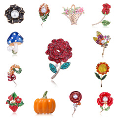 Women Elegant Vintage wedding brooches Dress Jewelry Custom Necktie CorsageTie Bow brooch pin rhinestone