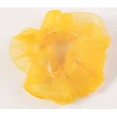 2020 new arrival summer pure color transparent organza hair scrunchies for girls