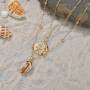 Handmade beautiful women beach holiday cowrie natural shell pendant necklace