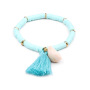 Fashion Colored Tassel Bracelet Bohemian Cowrie Seashell  Weave Bracelet