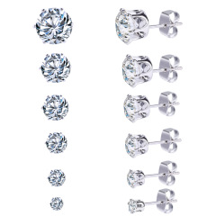 Amazon Hot Sale Custom Fashion Jewelry Zircon Stud Earring With Factory Price