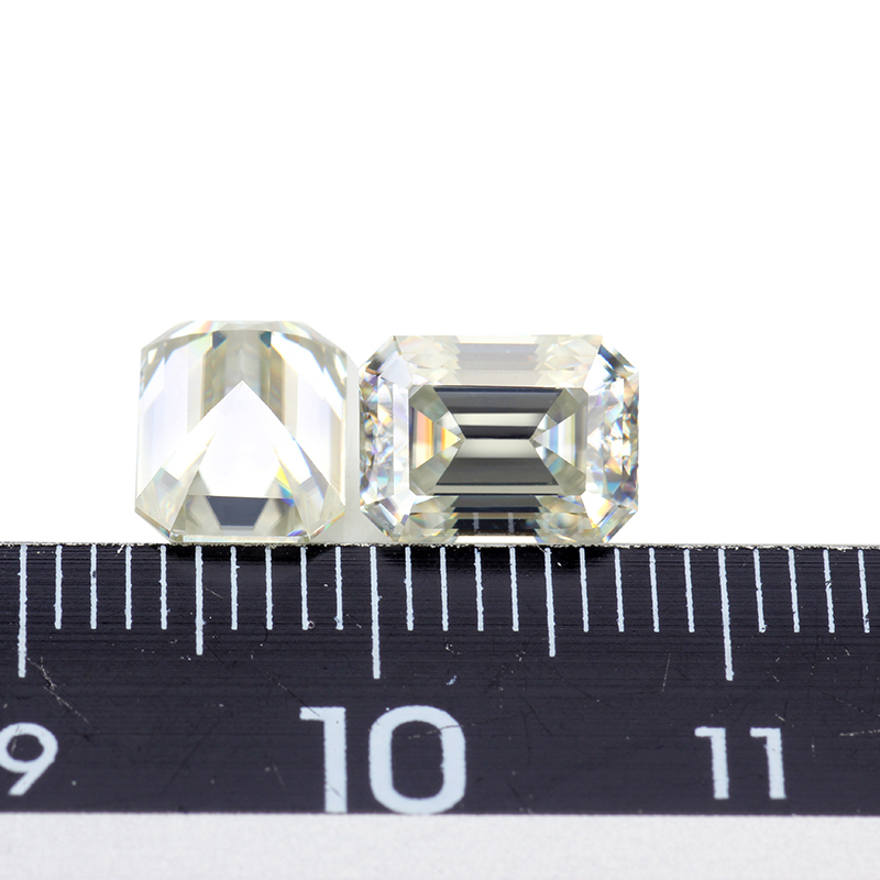 Raw jewelry DEF vvs loose rough moissanite pendant Emerald diamonds