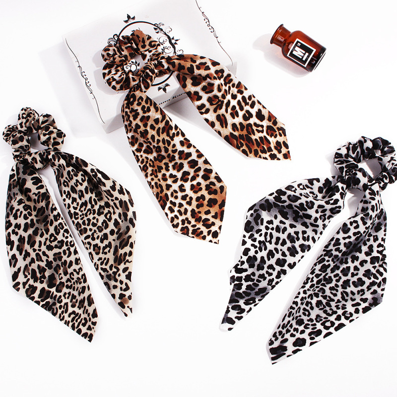 vintage ins amazon fancy fabric long bow elastic hair ties velvet hair leopard scrunchies leopard vintage ins amazon fancy fabric long bow elastic hair ties velvet hair leopard scrunchies leopard