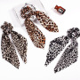 vintage ins amazon fancy fabric long bow elastic hair ties velvet hair leopard scrunchies leopard vintage ins amazon fancy fabric long bow elastic hair ties velvet hair leopard scrunchies leopard