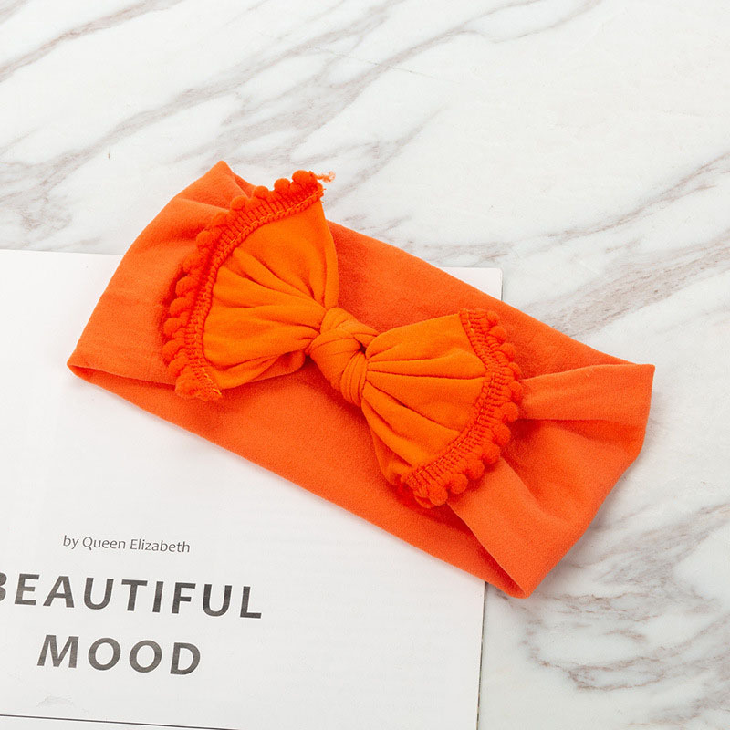 wholesale plain elastic children hair accessories flowers headbands