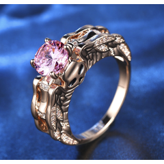 Hot new fashion jewelry gold ring women Female skull head decoration rings