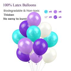 Mermaid Party Supplies Decorations kids Birthday Party Banners Latex Balloons