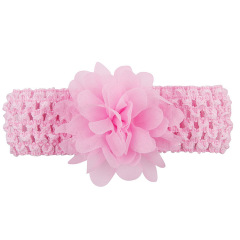 Colorful winter knitted baby accessories 3d flower hair band headbands