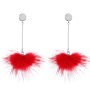 Women Korean Winter Pom pom Ball Faux Fur Ball Dangle Drop Earrings For Girls Women Korean Winter Pom pom Ball Faux Fur Ball Dangle Drop Earrings For Girls