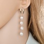 2019 American fashion jewelry for women elegant white pearl drop simple earrings