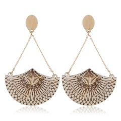 2020 new arrival design occident cheap scallop wood earrings for women 2020 new arrival design occident cheap scallop wood earrings for women