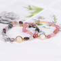 Natural Stone Beads Bracelet Crystal Glass Beaded Bracelet Gold Plated Bracelet Natural Stone Beads Bracelet Crystal Glass Beaded Bracelet Gold Plated Bracelet