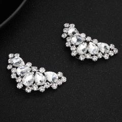 Manufacturers custom diamond shoe buckle bride wedding accessories shoes accessories glass diamond shoe buckle