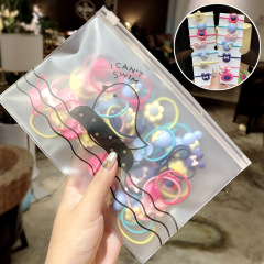 Custom cute kids children high elastic rubber baby hair ties for girls
