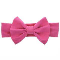 Amazon hot sale 8 color newborn baby kids bows hairbands for girls hair accessories