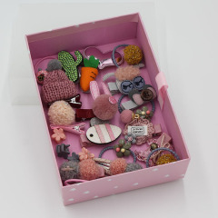 Hot baby girls hair band hair clip hair accessories newborn gift box