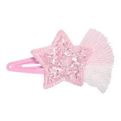 Hair clip china china by moon headdress sequin glitter gold star hair clip for baby girls