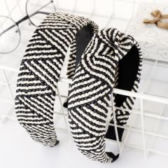 2020 Ins new summer strip Hair bands Hair Accessories weave straw Cross Knot headband 2020 Ins new summer strip Hair bands Hair Accessories weave straw Cross Knot headband