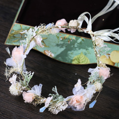 Wholesale korea Rhinestone gold bridal flower floral wedding garland Wholesale korea Rhinestone gold bridal flower floral wedding garland